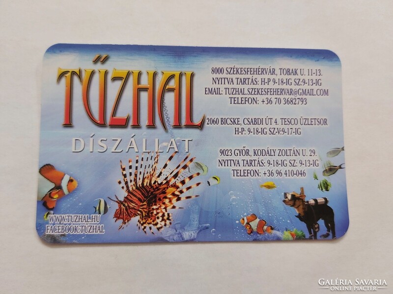 TŰZHAL DÍSZÁLLAT SZÉKESFEHÉRVÁR - BICSKE- GYŐR kártyanaptár 2023