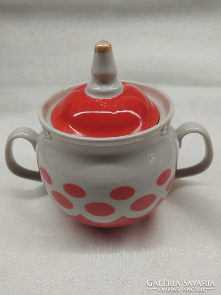 Retro szovjet CUKORTARTÓ porcelánból