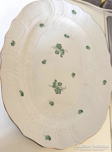 HERENDI KINÁLÓ TÁL - JELZETT 34 x 24 cm 1058GR