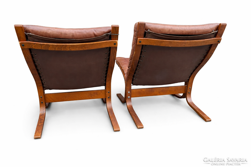 Jelzett Ingmar Relling a Westnofa számára készült vintage "Siesta" fotel pár.