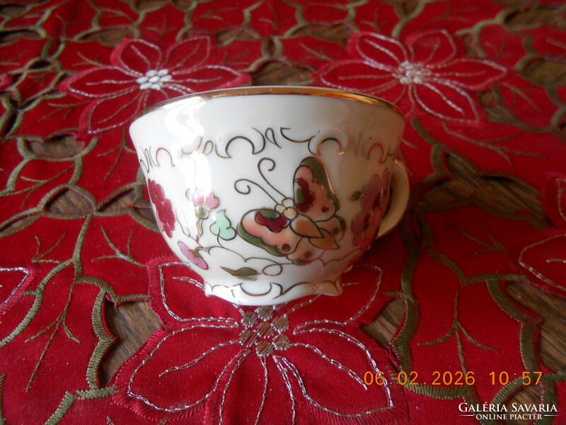 Zsolnay pillangós kávés csésze