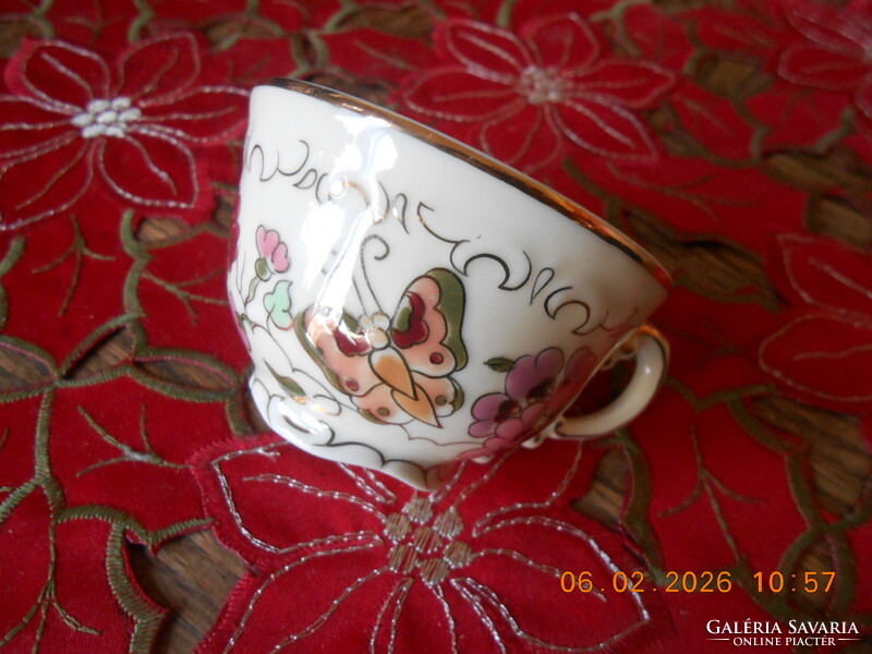 Zsolnay pillangós kávés csésze