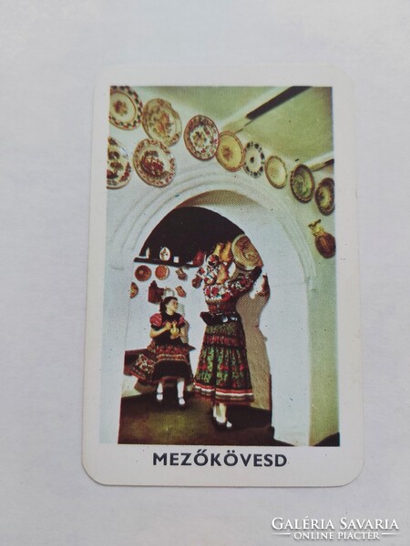BORSOD Tourist Idegenforgalmi Hivatal MISKOLC kártyanaptár 1972. évi