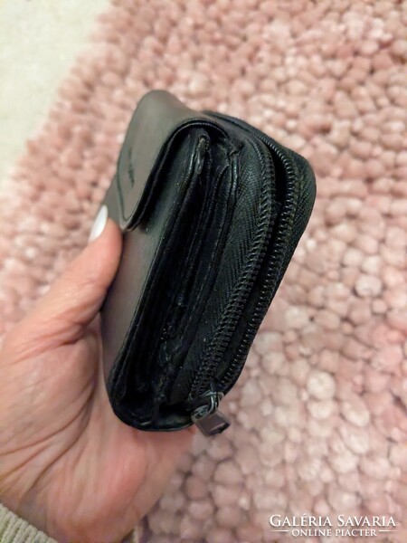 Valentino di luca fekete retrós bőr pénztárca ,sok rekeszes, sok kártyatartós