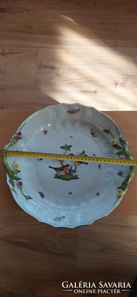 Herendi Rotschild mintás kínáló és 4 db lapostányér
