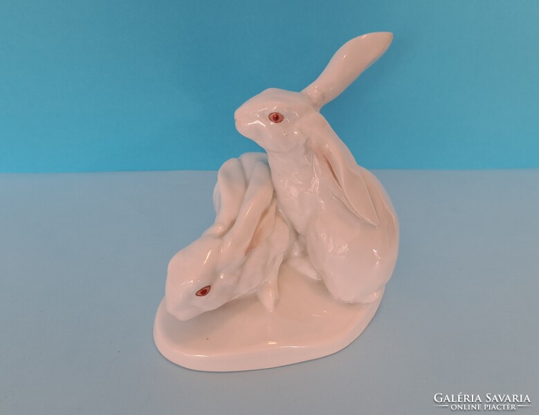 Herendi 1944 ! Nyúl porcelàn ! 12 cm x 12 cm !