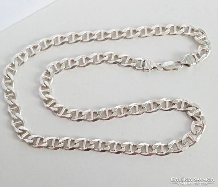 Tömör, vastag, férfias ezüstlánc, újszerű
