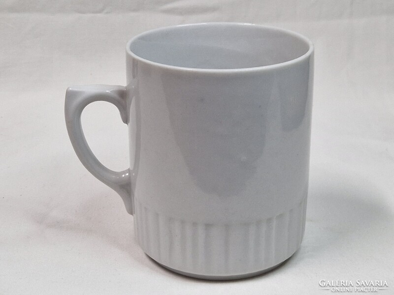 Régi Zsolnay pajzspecsétes virágcsokor mintás porcelán bögre szép állapotban 9,5 cm. magas