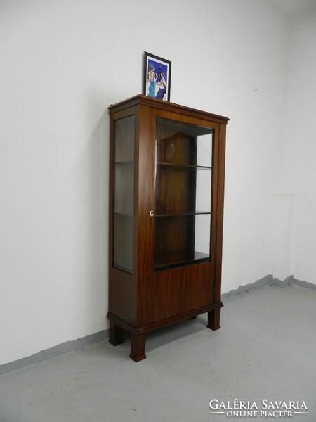 Art deco üveges könyves szekrény / vitrin