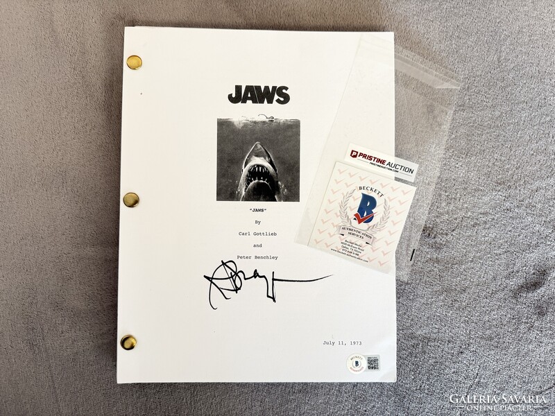 Cápa (JAWS) forgatókönyv – Richard Dreyfuss eredeti aláírás