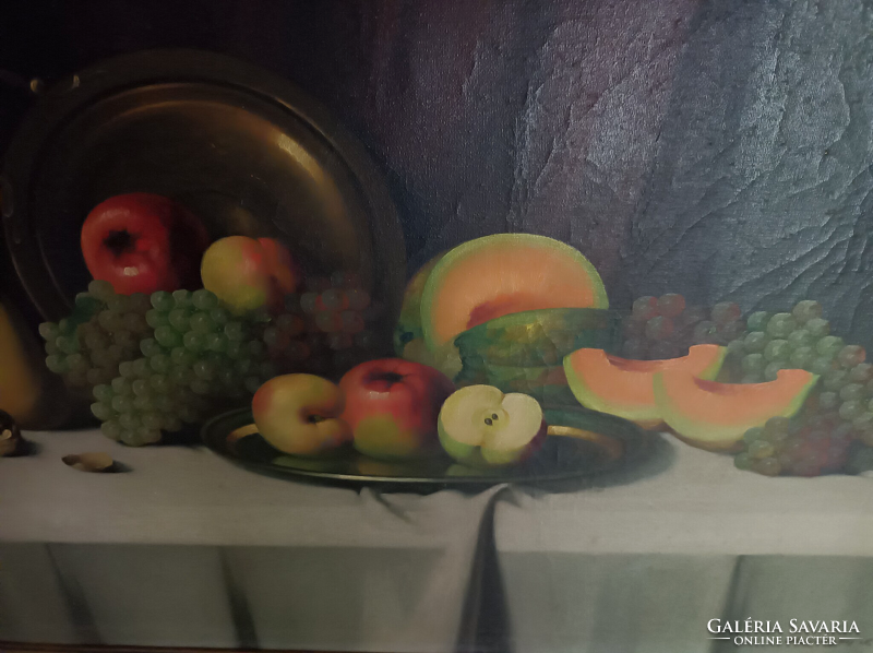Nándory Sándor (1880-1950) Gyümölcsös csendélet