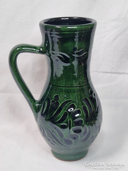 Jelzett Mezőtúri mázas kerámia bokály hibátlan állapotban 20,5 cm. magas