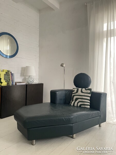 Vintage Forum 200 Rolf Benz sötétzöld bőr moduláris kanapé