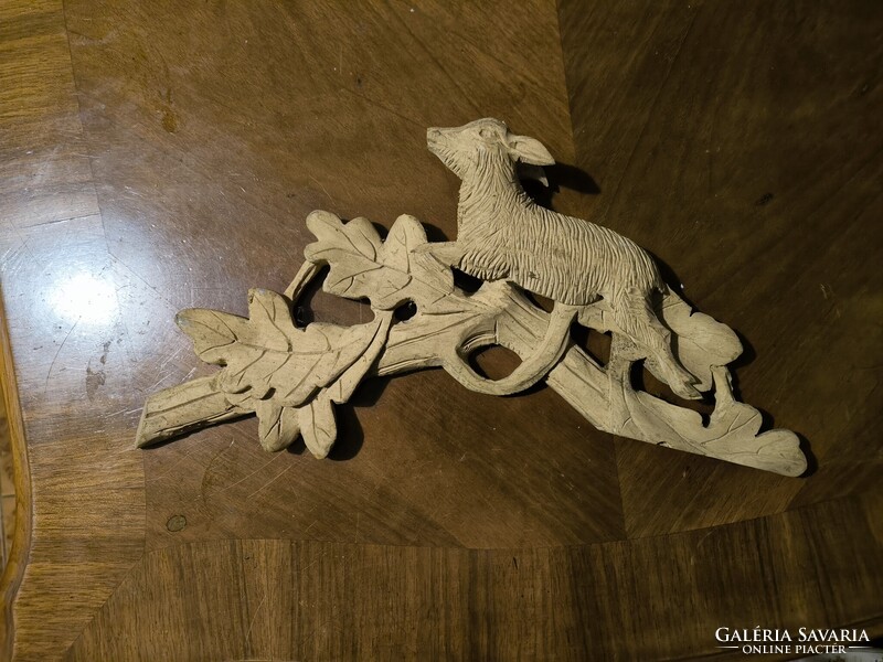 Gyönyörű faragott torony dísz bútor  vadàsz szarvas téna. Fekete Erdei Schwarzwaldi kakukk fali óra