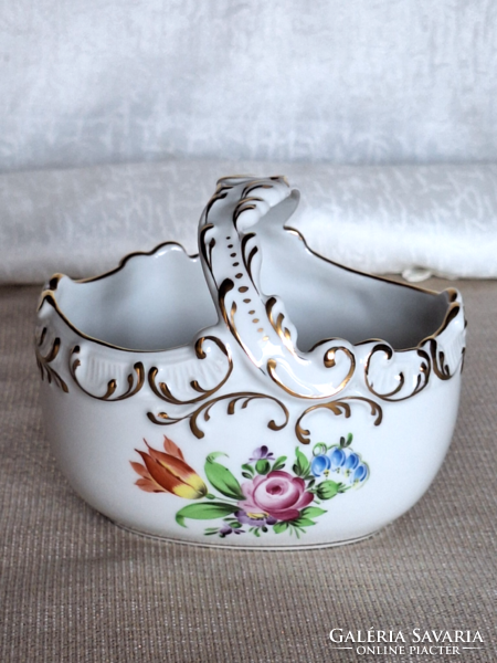 Herendi buqet de tulip mintás kosár