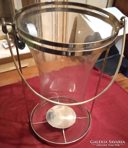 40 cm x 28 cm glass candle holder