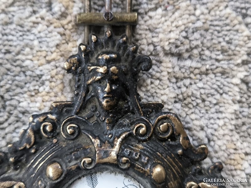 Díszes réz öntvény asztali kandalló óra inga Fali Óra Inga figurális, dekoráció célra