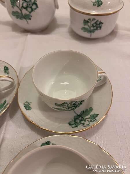 6 személyes Herendi Petrezselyem mintás kávés készlet