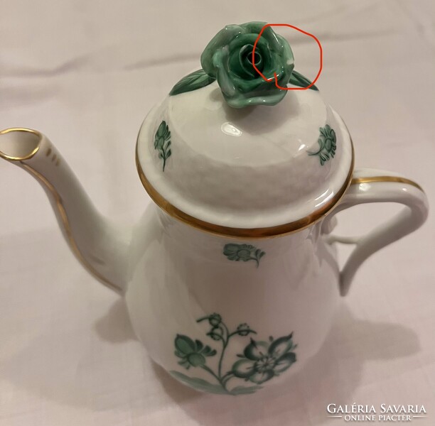 6 személyes Herendi Petrezselyem mintás kávés készlet