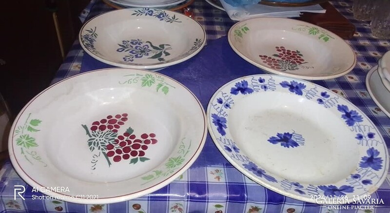 Folk-style painted wall plates