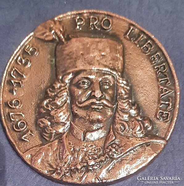 II RÁKÓCZI FERENC – bronz plakett