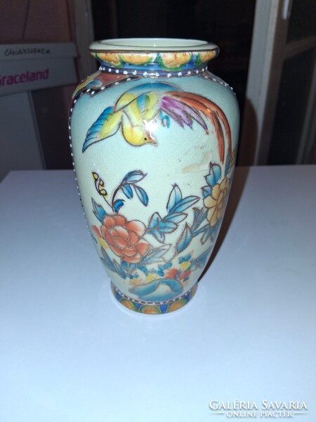 Váza (antik, retro) színes virágos