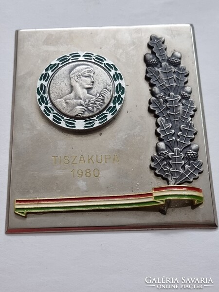 TISZAKUPA 1980 emlékplakett