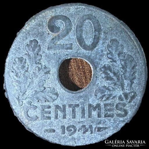 France 20 centimes 1941 AU