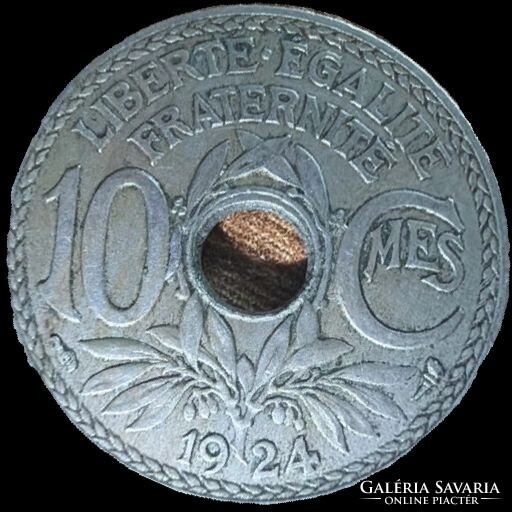 France 10 centimes 1924 AU