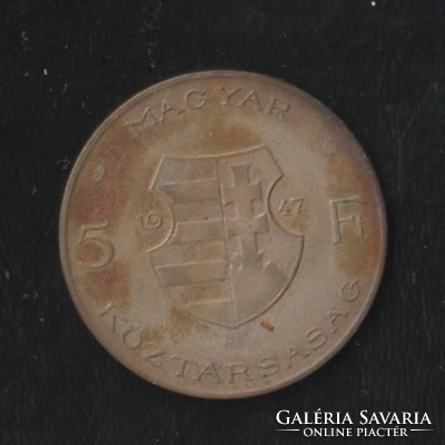 5 Forint 1947-es ezüst