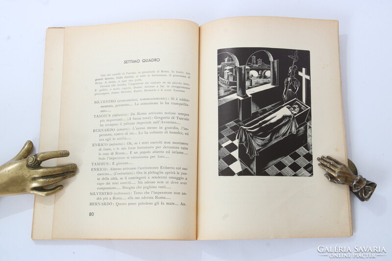 1939 Dedikált Berczeli Anzelm Károly Pietá, Signore! Gáborjáni Szabó Kálmán femetszetekkel !!
