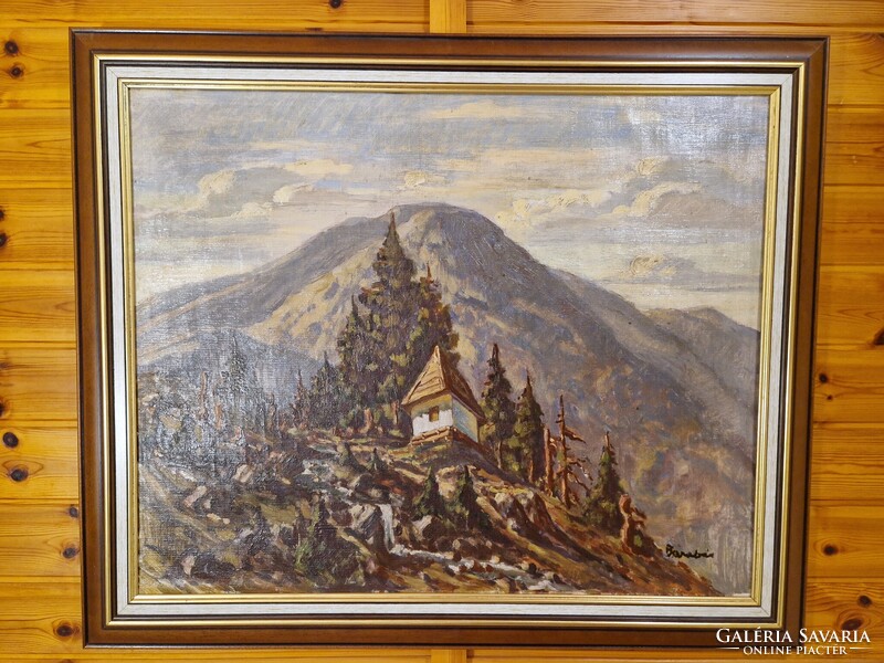 Barabás tájkép - olajfestmény