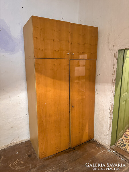 Retro - vintage - kétajtós szekrény - gardrób szekrény, teljes házürítés nincs minimálár!
