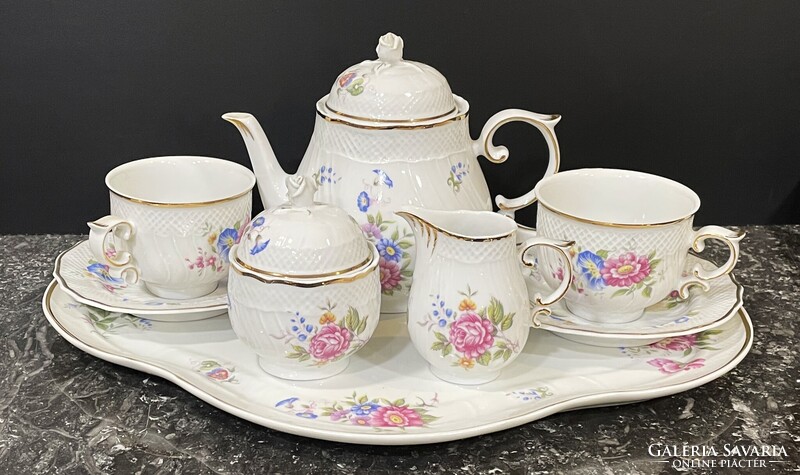 Hollóházi Hajnalka mintás 2 személyes teás-kávés készlet. Nincs minimálár!