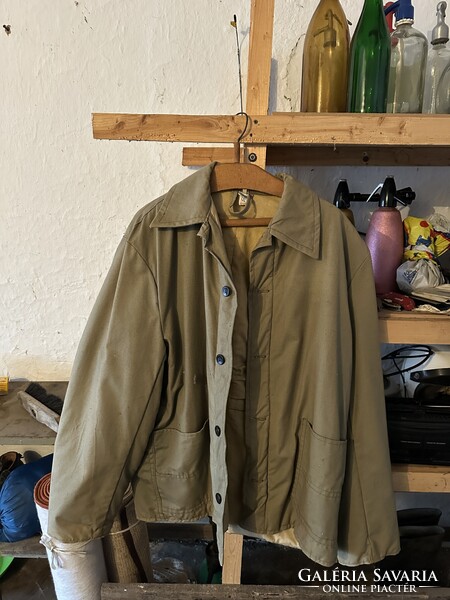 Régi férfi munkásruha, kabát L-es méret, jelzett. Teljes házürítés!