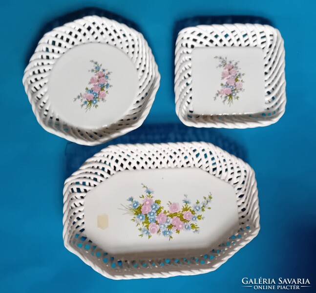 3 bodrogkeresztúri Kerámia kosár