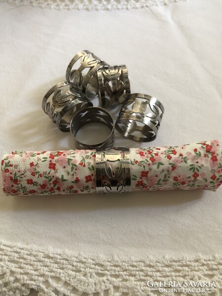 Ezüst szalvétagyűrű szett