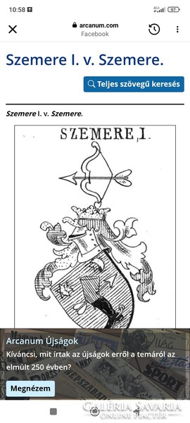 Nemesi címeres, 1 személyes üveg kávézó szett. 1915-20