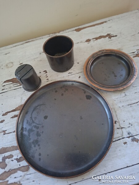 Iparművészeti réz készlet