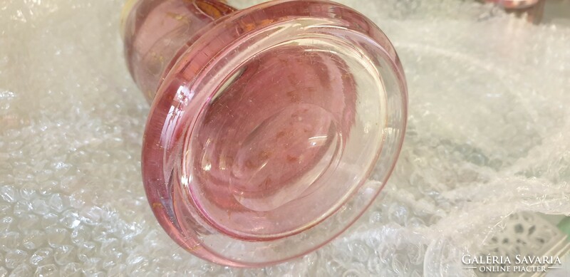 Erwin Eisch  Pfauenauge Collection Cranberry Art üveg váza 24.5 cm