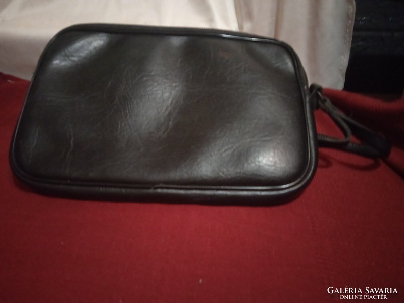 20 x 29 cm black leather mens money packet