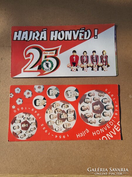 Bp. Honvéd 25 éves jubileumi emléklap (1949–1974) – EREDETI ALÁÍRÁSOKKAL!
