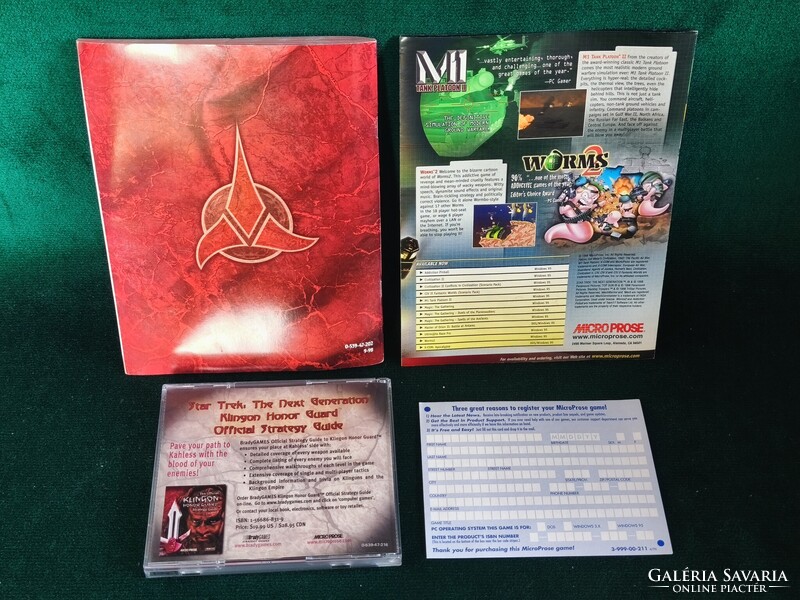 Star Trek TNG Klingon Honor Guard PC Big Box (1990-99').