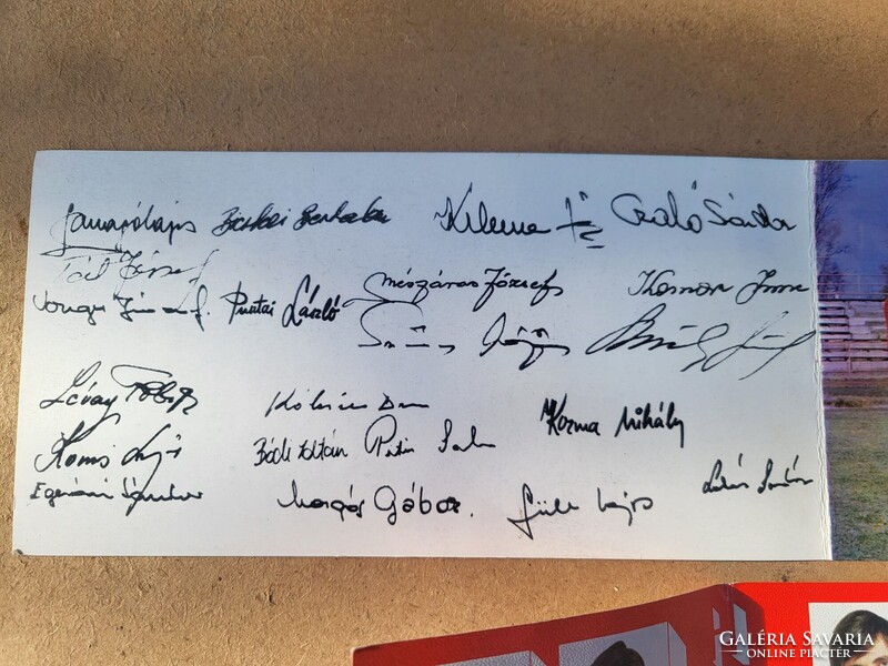 Bp. Honvéd 25 éves jubileumi emléklap (1949–1974) – EREDETI ALÁÍRÁSOKKAL!