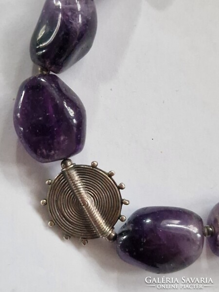 Ametiszt Nyaklánc lila köves