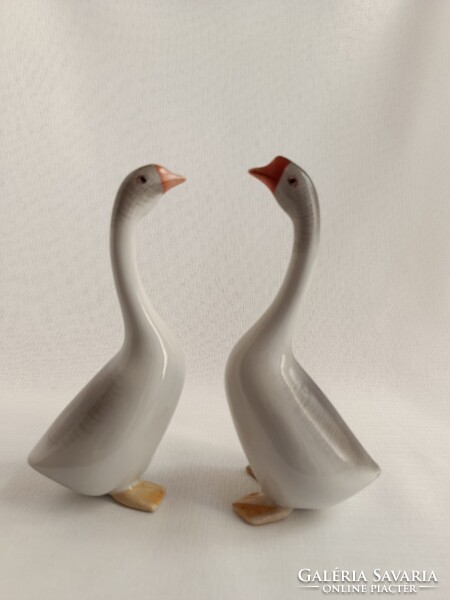 Hollóházi porcelán LUDAK / LIBÁK párban