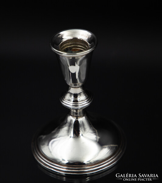 Gyertyatartó, 925-ös finomságú ezüst