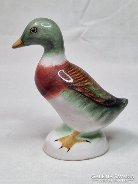 Bodrogkeresztúri ritkább festésű kerámia liba figura hibátlan állapotban 10 cm. magas