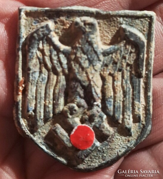 1941's ANTIK II. VH.DAK AFRIKA KORPS német trópusi sisak kalapjelvény RITKASÁG !!!