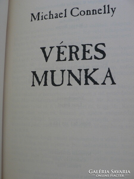 Michael Connelly Véres munka